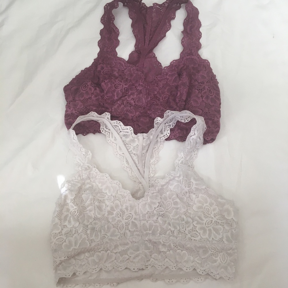 Felina Set of Lace Bralettes